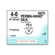 Ethicon PERMAHAND Silk Suture, Size: 4-0, Needle: PS-4, BLACK, 12/bx. MPN: 1687G