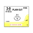 Ethicon Surgical Gut Suture - Plain, Size: 3-0, Needle: X-1, BROWN, 12/bx. MPN: 612G