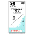 Ethicon PERMAHAND Silk Suture, Size: 2-0, Needle: KS, BLACK, 36/bx. MPN: 623H