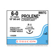 Ethicon PROLENE Polypropylene Suture, Size: 6-0, Needle: P-1, BLUE, 12/bx. MPN: 8697G