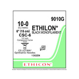 Ethicon ETHILON Nylon Suture, Size: 10-0, Needle: CSC-6, CSC-6, BLACK, 12/bx. MPN: 9010G
