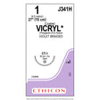 Ethicon COATED VICRYL Suture, Size: 1, Needle: CT-1, VIOLET, 36/bx. MPN: J341H
