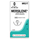 Ethicon MERSILENE Polyester Fiber Suture, Size: 0, Needle: CT-1, GREEN, 24/bx. MPN: MR21T