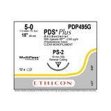 Ethicon PDS Plus Antibacterial Suture, Size: 5-0, Needle: PS-2, UNDYED, 12/bx. MPN: PDP495G