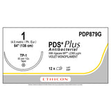 Ethicon PDS Plus Antibacterial Suture, Size: 1, Needle: TP-1, VIOLET, 12/bx. MPN: PDP879G
