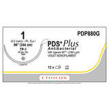 Ethicon PDS Plus Antibacterial Suture, Size: 1, Needle: TP-1, VIOLET, 12/bx. MPN: PDP880G
