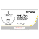 Ethicon PDS Plus Antibacterial Suture, Size: 1, Needle: TPB-1, VIOLET, 12/bx. MPN: PDPB879G