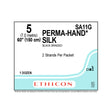 Ethicon PERMAHAND Silk Suture, Size: 5, NO NEEDLE, BLACK, 12/bx. MPN: SA11G
