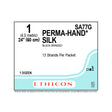 Ethicon PERMAHAND Silk Suture, Size: 1, NO NEEDLE, BLACK, 12/bx. MPN: SA77G
