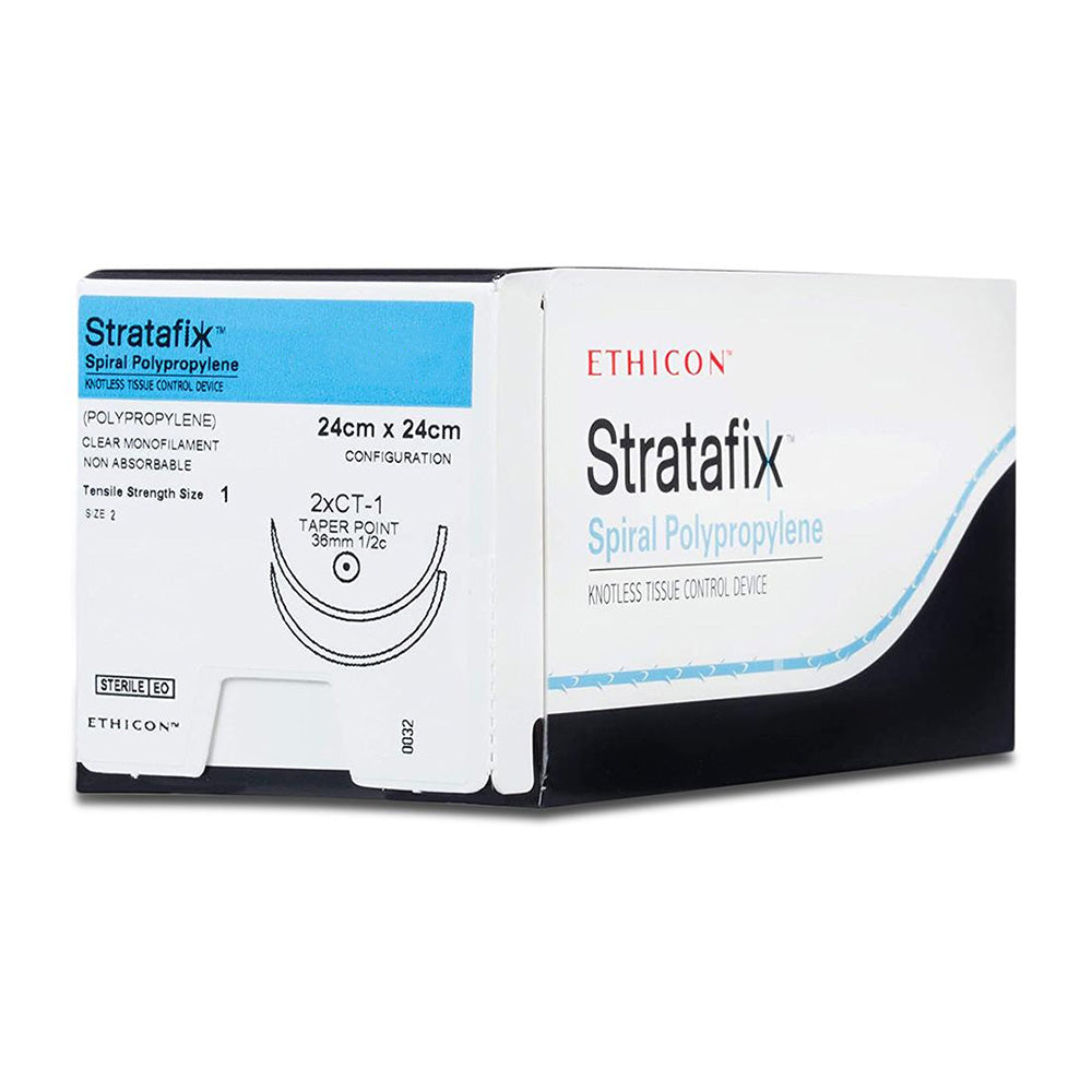 Ethicon STRATAFIX Spiral Polypropylene Suture, Size: 2-0, Needle: SH-1, UNDYED, 12/bx. MPN: SXPL1B400