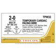 Ethicon Temporary Cardiac Pacing Wire, SH / SKS-3, 2-24", Size: 2-0. MPN: TPW32