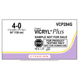 Ethicon COATED VICRYL Plus Antibacterial Suture, Size: 4-0, Needle: LIGAPAK Reel, UNDYED, 12/bx. MPN: VCP284G