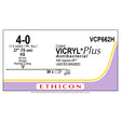 Ethicon COATED VICRYL Plus Antibacterial Suture, Size: 4-0, Needle: KS, UNDYED, 36/bx. MPN: VCP662H