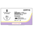 Ethicon COATED VICRYL Plus Antibacterial Suture, Size: 0, Needle: MO-4, VIOLET, 12/bx. MPN: VCPP71D