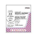 Ethicon VICRYL RAPIDE Suture, Size: 3-0, Needle: PS-1, UNDYED, 12/bx. MPN: VR935