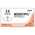 Ethicon MONOCRYL Suture, Size: 2-0, Needle: CTX, VIOLET, 36/bx. MPN: Y397H