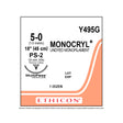 Ethicon MONOCRYL Suture, Size: 5-0, Needle: PS-2, UNDYED, 12/bx. MPN: Y495G