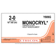 Ethicon MONOCRYL Suture, Size: 2-0, NO NEEDLE, VIOLET, 12/bx. MPN: Y909G