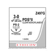 Ethicon PDS II Suture, Size: 3-0, Needle: PS-2, UNDYED, 12/bx. MPN: Z497G
