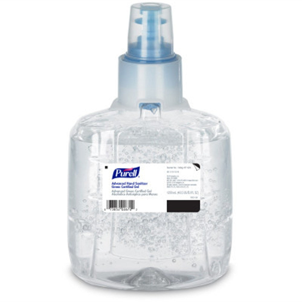 PURELL Advanced Hand Sanitizer Green Certified Gel, Refill for LTX-12 Dispenser, 1200mL. MPN: 1903-02