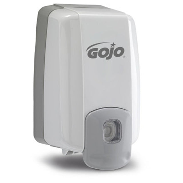 GOJO NXT MAXIMUM CAPACITY Push-Style Dispenser for GOJO Lotion Soap, Gray. MPN: 2230-08