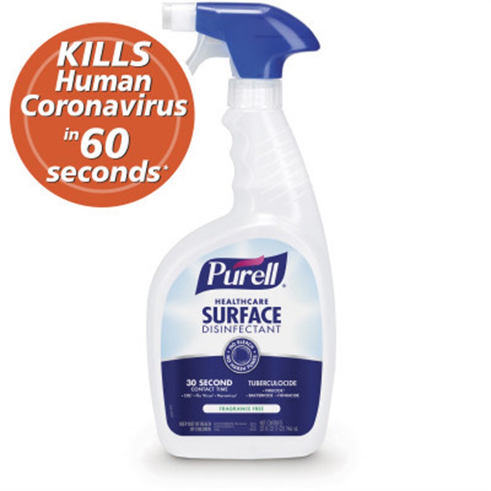 PURELL Healthcare Surface Disinfectant, 32 fl oz Capped Bottle with Spray Trigger. MPN: 3340-06