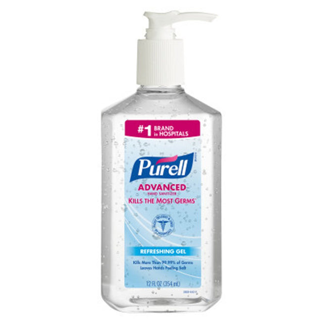 PURELL Advanced Hand Sanitizer Refreshing Gel, 12 fl oz Table Top Pump Bottle. MPN: 3659-12