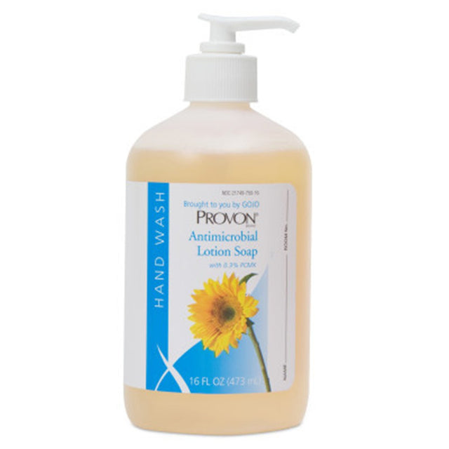 PROVON Antimicrobial Lotion Soap with 0.3% PCMX, 16 fl oz Pump Bottle. MPN: 4303-12