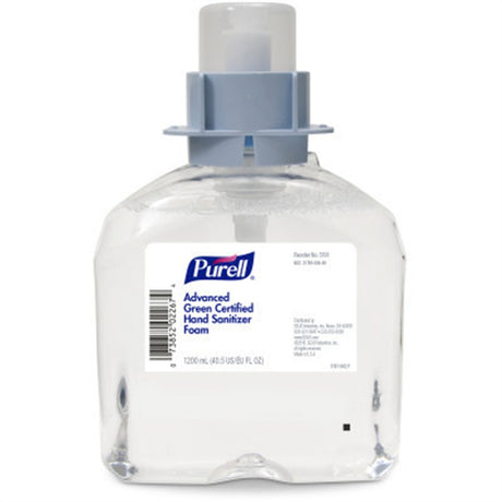 PURELL Advanced Hand Sanitizer Green Certified Foam, 1200mL Refill for FMX-12 Dispenser. MPN: 5191-04
