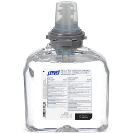 PURELL Advanced Hand Sanitizer Green Certified Foam, 1200mL Refill for TFX Dispenser. MPN: 5391-02