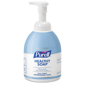 PURELL Foaming Antimicrobial Handwash with PCMX, 535mL Counter Top Pump Bottle, Light Blue. MPN: 5745-04