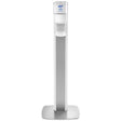 PURELL MESSENGER ES8 Silver Panel Floor Stand with Touch-Free Dispenser Stand for 1200mL Hand Sanitizer. MPN: 7308-DS-SLV