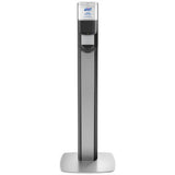 PURELL MESSENGER ES8 Graphite Panel Floor Stand with Touch-Free Dispenser Stand for 1200mL Hand Sanitizer. MPN: 7318-DS-SLV