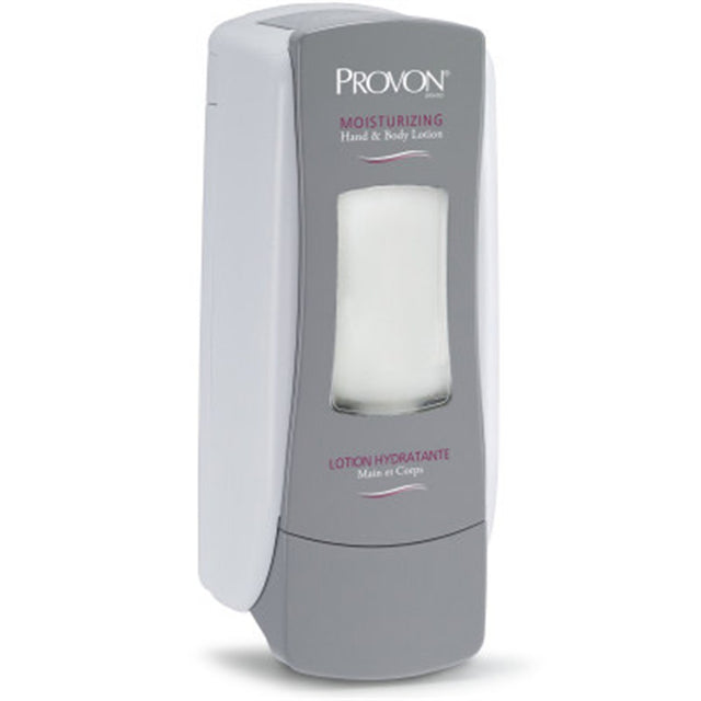 PROVON ADX-7 Push-Style Dispenser for Moisturizing Hand & Body Lotion, Gray/White. MPN: 8773-06