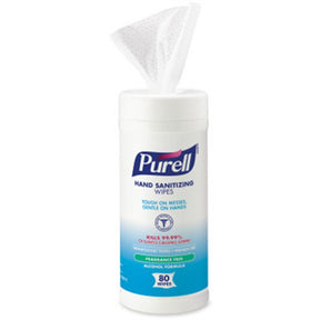 PURELL Hand Sanitizing Wipes Alcohol Formula, 80/Canister. MPN: 9030-12