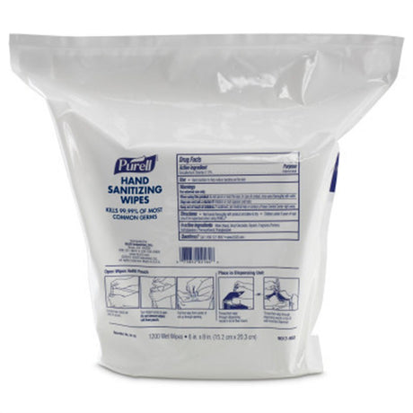 PURELL Hand Sanitizing Wipes, Alcohol-Free, 1200/pk Refill for PURELL Wipes Dispensers. MPN: 9118-02