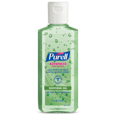 PURELL Advanced Hand Sanitizer Soothing Gel with Aloe & Vitamin E, 4 fl oz Flip Cap Bottle. MPN: 9631-24