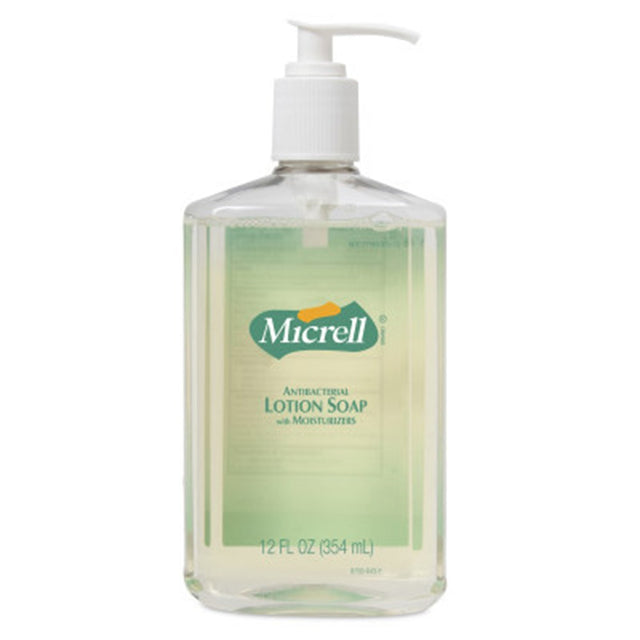 MICRELL Antibacterial Lotion Soap, 12 fl oz Pump Bottle. MPN: 9759-12