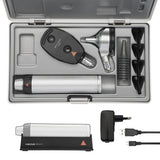 HEINE BETA 200 LED Diagnostic Set: BETA 200 LED Ophthalmoscope, BETA 200 LED Fiber Optic Otoscope, BETA4 USB Rechargeable Handle, USB Cord, Power Supply. MPN: A-132.28.388