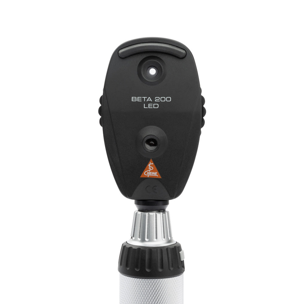HEINE LED Diagnostic Set: BETA 200 LED Ophthalmoscope, BETA 400 LED Fiber Optic Otoscope, (2) BETA4 NT Rechargeable Handles, NT4 Table Charger. MPN: A-153.24.422 - Image 5