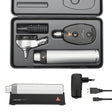 HEINE BETA LED Diagnostic Set: BETA 200 LED Ophthalmoscope, BETA 400 LED Fiber Optic Otoscope, BETA4 USB Rechargeable Handle, USB Cord, Power Supply. MPN: A-153.28.388