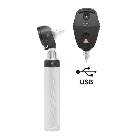 HEINE K180 LED Diagnostic: K180 LED Ophthalmoscope, K180 LED Fiber Optic Otoscope, BETA4 USB Rechargeable Handle, USB Cord. MPN: A-279.28.388 - Image 2