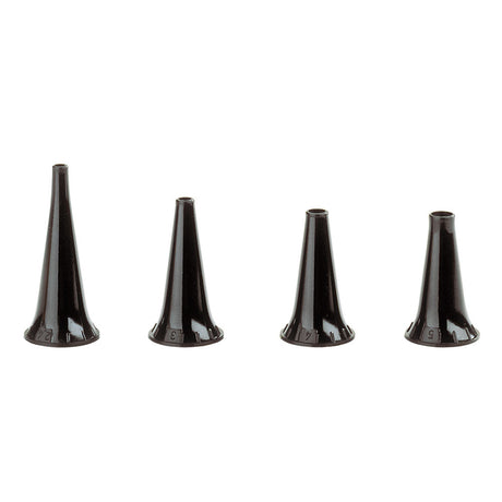 HEINE Reusable Ear Tips 4 pc: 2.4/3/4/5mm dia, for use with BETA 400, BETA 200, K180, mini 3000 Otoscopes. MPN: B-000.11.111