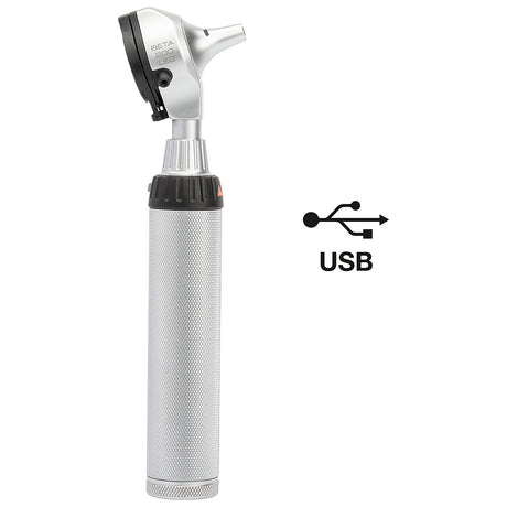 HEINE BETA 200 LED Otoscope Set: BETA 200 Fiber Optic LED Otoscope, BETA4 USB Rechargeable Handle, USB cord, Plug-In Power Supply, Case. MPN: B-141.28.388 - Image 2