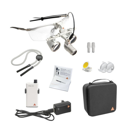 HEINE LED LoupeLight 2, mPack mini Battery Pack, S-Frame, HR Loupes 2.5x 340mm (13") Working Distance. MPN: C-008.32.450 - Image 2
