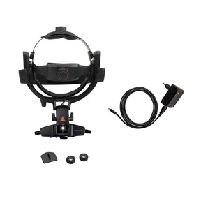 HEINE OMEGA 600 Indirect Ophthalmoscope with battery, +2 D eyepiece, E4-USBC, eyepiece 0 D, CW1 Wall Charger. MPN: C-008.33.612