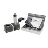 HEINE BETA 200 Retinoscope Set: BETA 200 LED Streak Retinoscope, BETA4 NT rechargeable handle, NT4 table charger, Hard Case. MPN: C-034.24.420