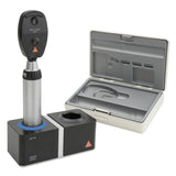 HEINE BETA 200 LED Ophthalmoscope Set: BETA 200 LED Ophthalmoscope, (1) BETA4 NT Rechargeable Handle, NT4 Table Charger, Case. MPN: C-144.24.420