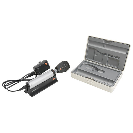 HEINE BETA 200 LED Ophthalmoscope Set: BETA 200 LED Ophthalmoscope, BETA4 USB Rechargeable Handle, USB Cord, Plug-in Power Supply, Case. MPN: C-144.28.388
