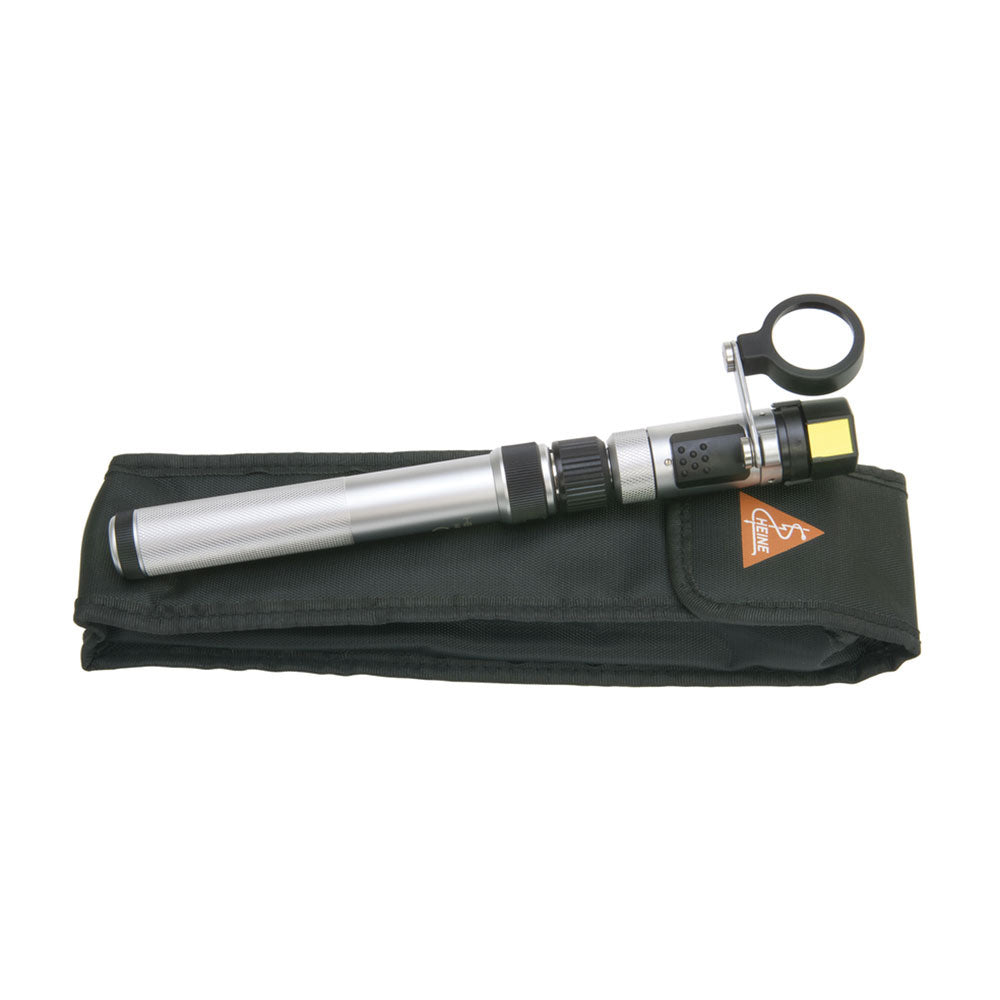 HEINE HSL 150 Hand-held Slit Lamp Set: BETA SLIM battery handle in Soft Pouch. MPN: C-252.10.105